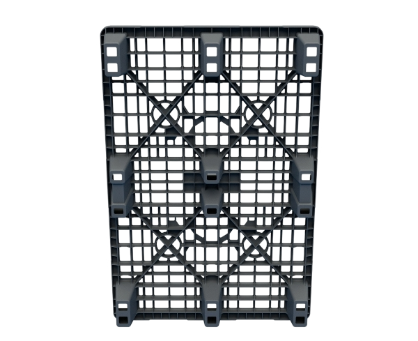 Пластиковый паллет 1200x800x140 мм перфорированный на ножках с бортиком